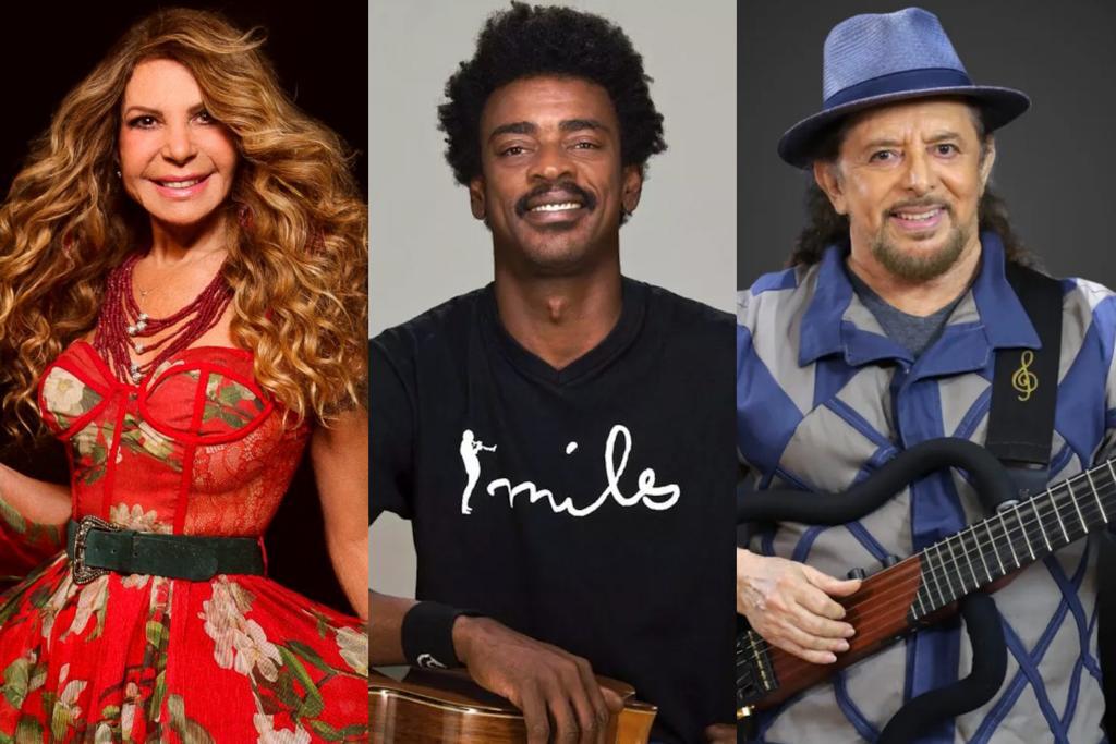 Elba Ramalho Seu Jorge e Geraldo Azevedo confira programação