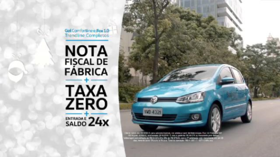 Volkswagen lança campanha para divulgar Gol, Fox e Voyage com preço de nota fiscal de fábrica