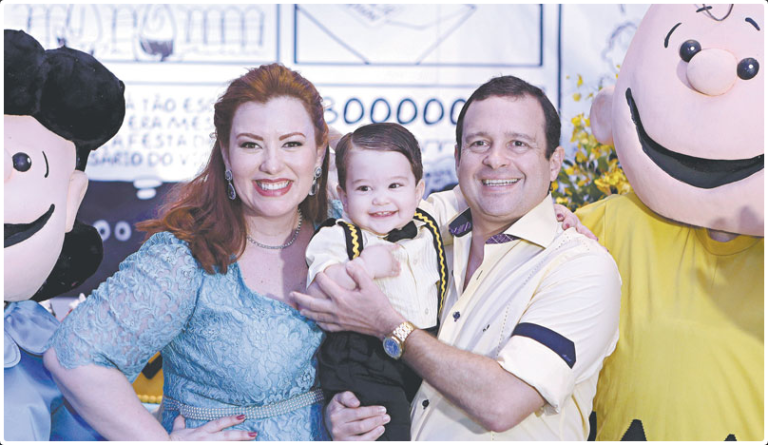 Comemoração do primeiro ano de Victor, filho de Aline e Igor Queiroz