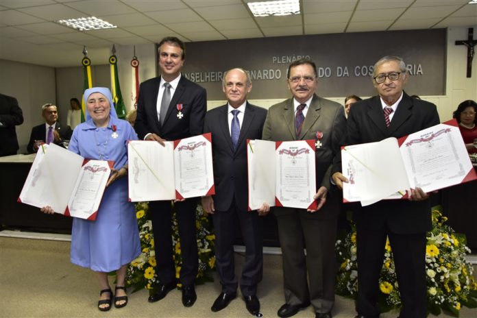 Irmã Maria da Conceição, Camilo Santana, Gladyson Pontes, Miguel Ângelo de Azevedo e José Ferreira